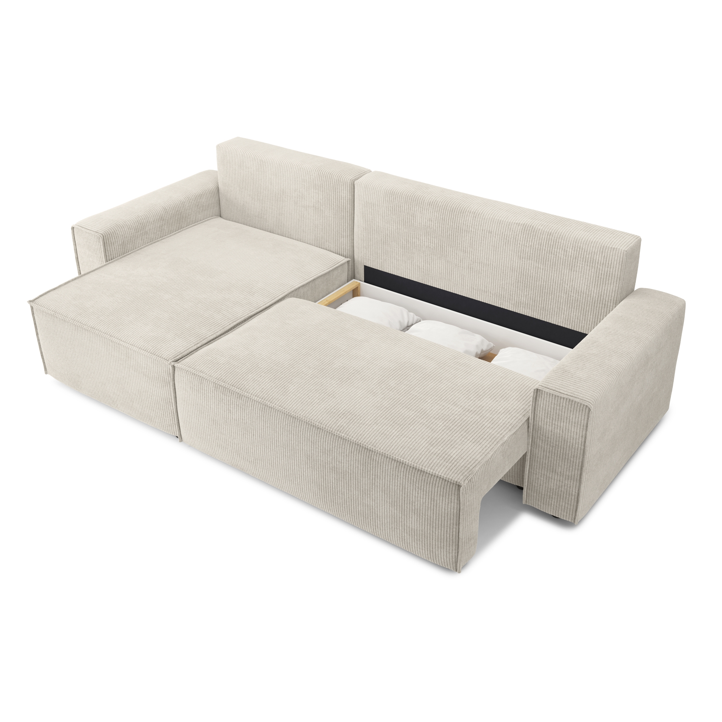 DURIF - Canapé d'angle réversible convertible 4 places en velours côtelé, MADE IN FRANCE 25