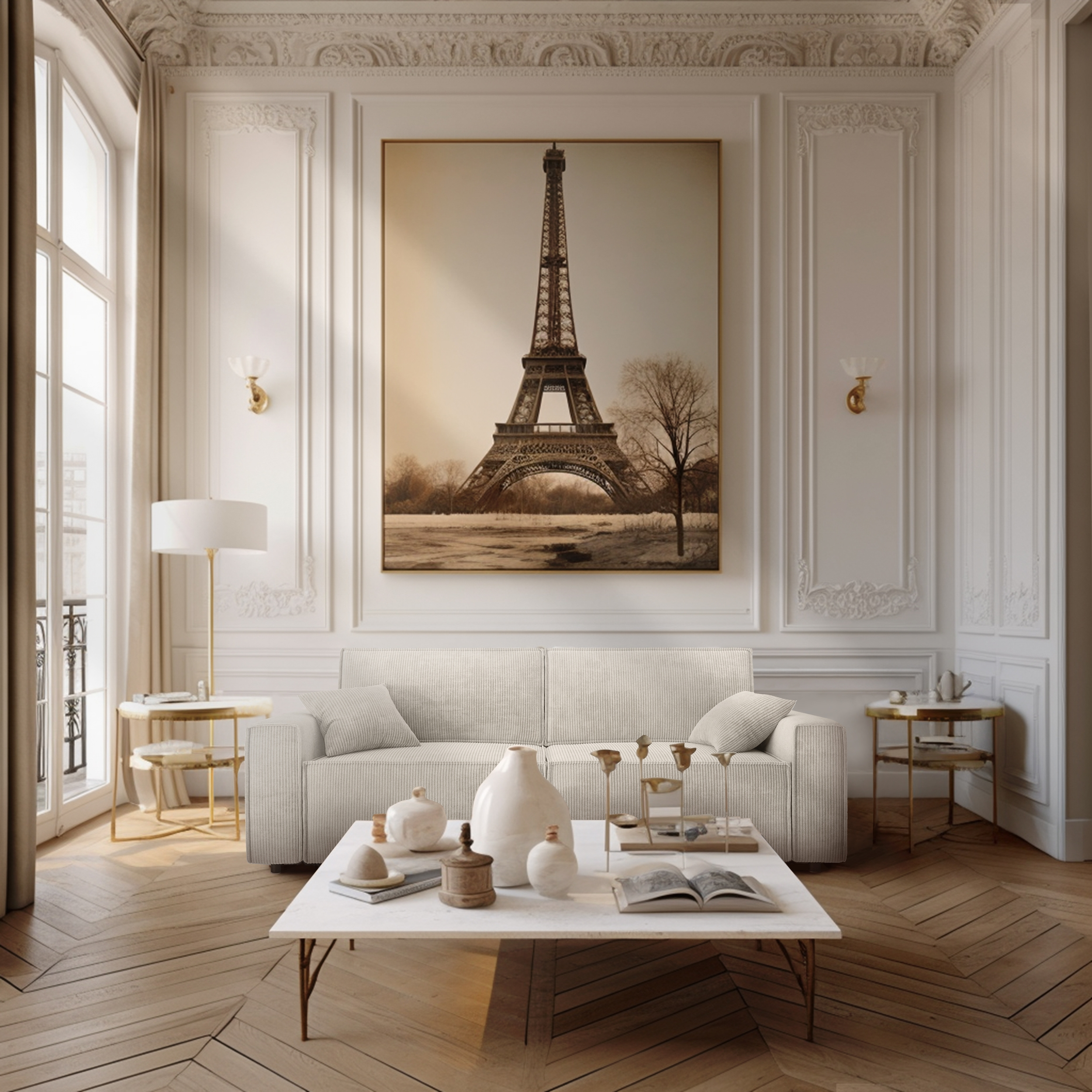 DURIF-Canape-droit-convertible-3-places-en-velours-cotele-2