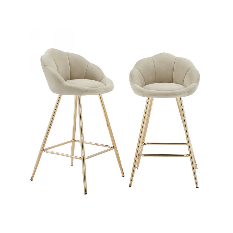 lot-de-2-tabourets-corail-en-velours-beige-avec-pieds-dores