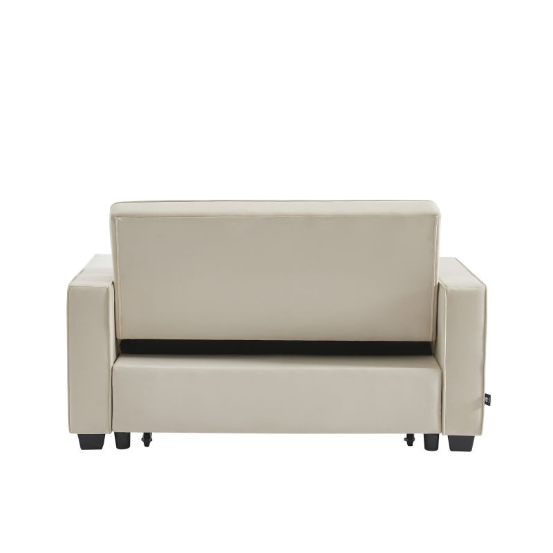 Canapé droit convertible velours 2 places ÉPIDOTE, vue 5 – Gaucet