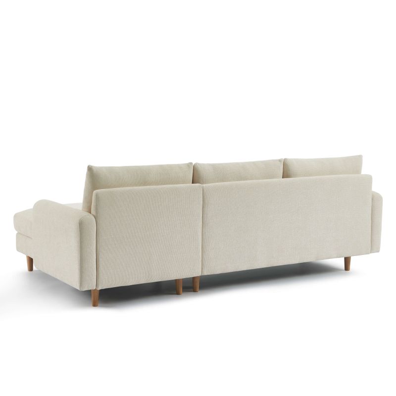 Canapé d'angle fixe réversible tissu chenille 4 places VENDOME, vue 6 – Gaucet