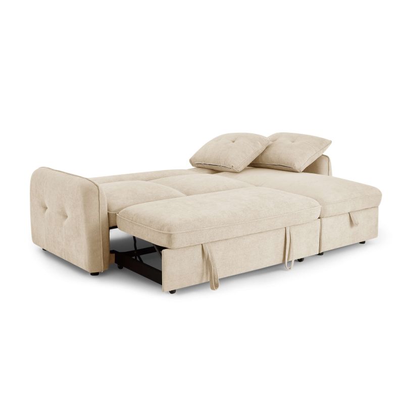 Canapé d'angle convertible réversible chenille 4 places ORVEA, vue 5 – Gaucet