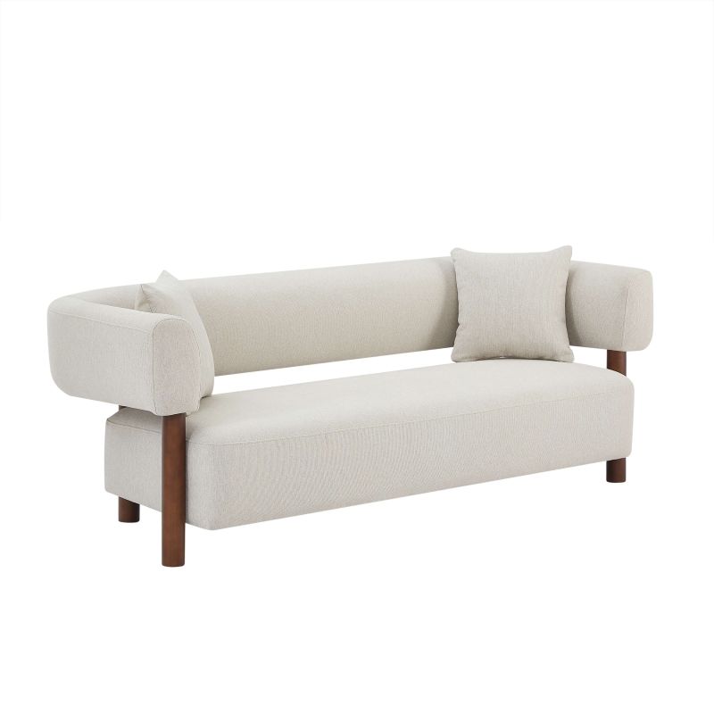 Canapé droit tissu 3 places RIVAGE, vue 4 – Gaucet