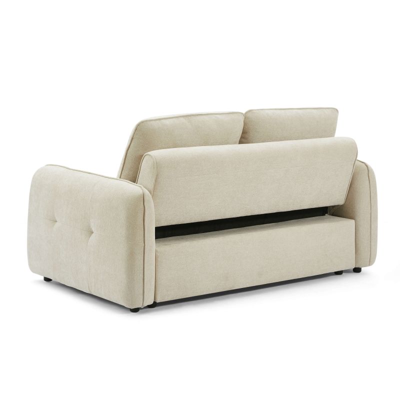 Canapé droit convertible chenille 2 places DEAUVILLE, vue 8 – Gaucet