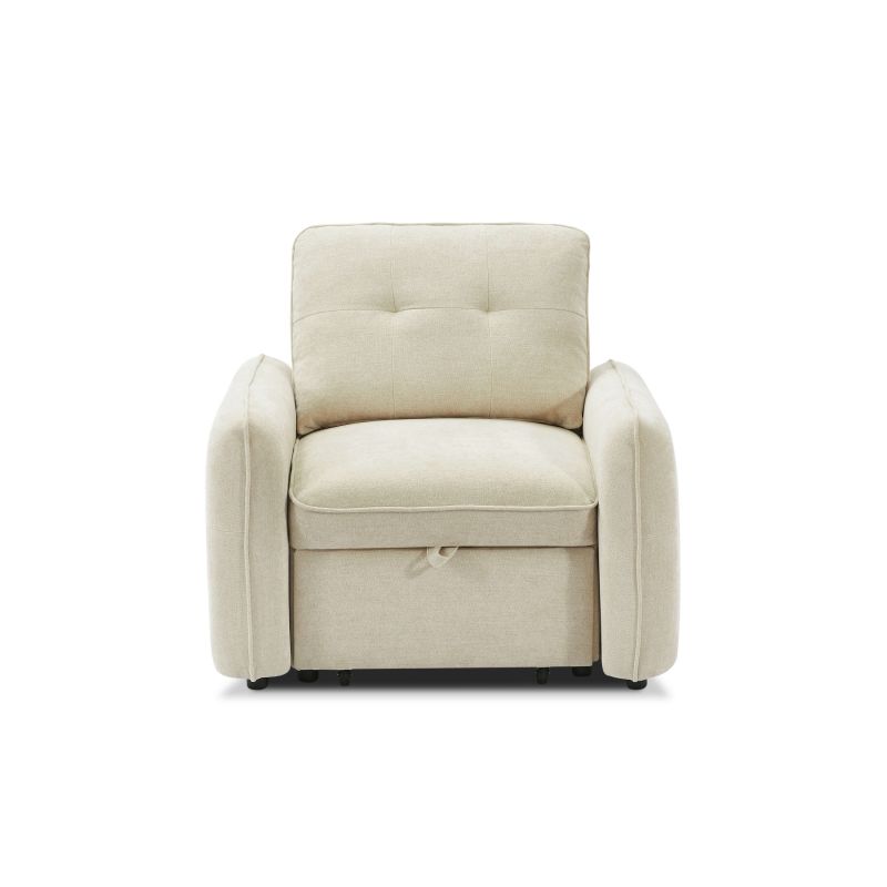 Fauteuil convertible chenille 1 place DEAUVILLE, vue 6 – Gaucet