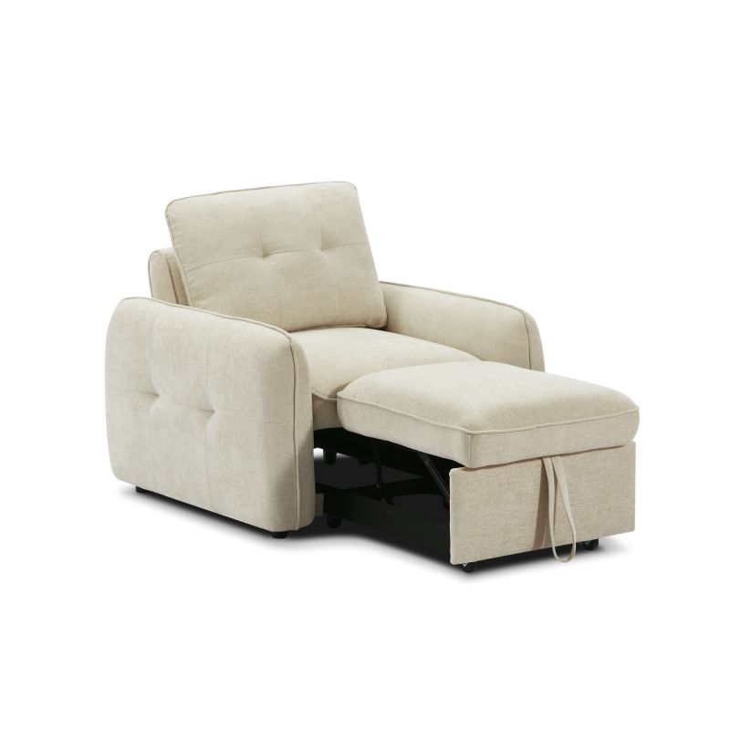 Fauteuil convertible chenille 1 place DEAUVILLE, vue 7 – Gaucet